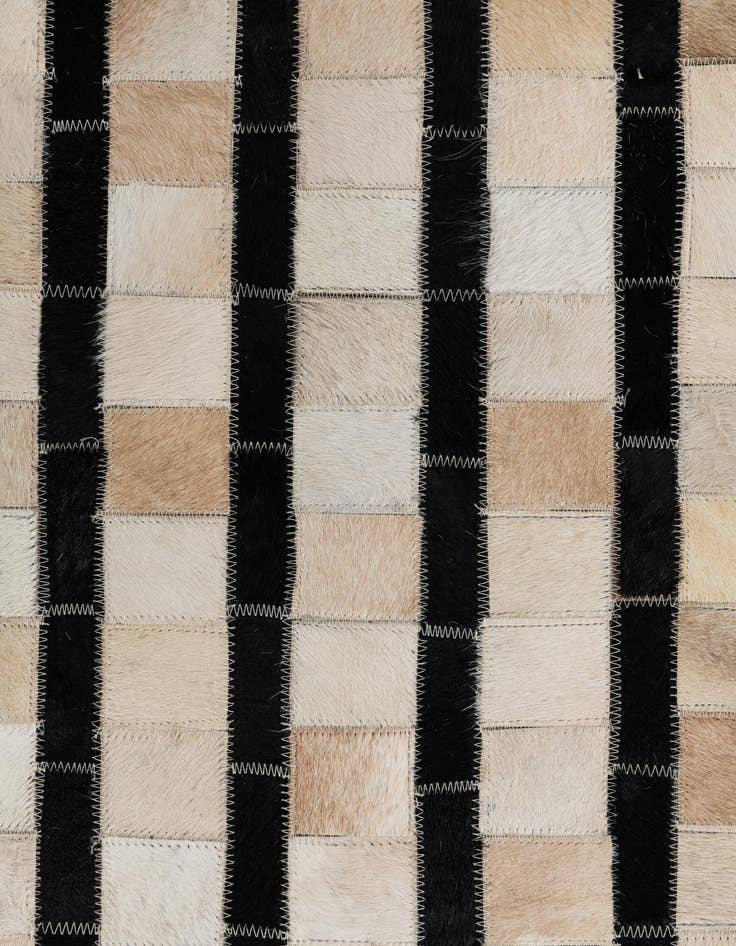 Detail image of 5' 1 x 7' 10 Cowhide Leather Rug