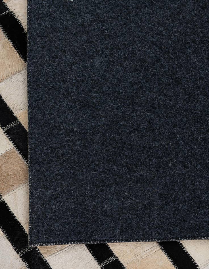 Detail image of 5' 1 x 7' 10 Cowhide Leather Rug