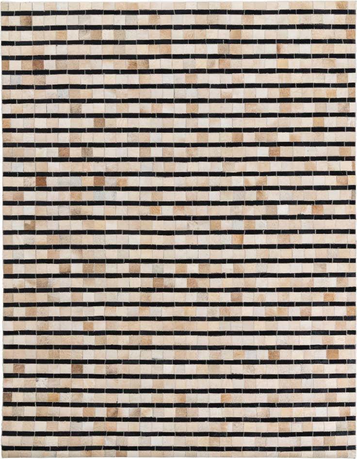 Detail image of 5' 1 x 7' 10 Cowhide Leather Rug