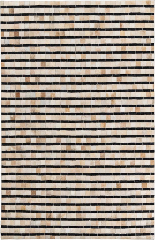 Detail image of 5' 1 x 7' 10 Cowhide Leather Rug