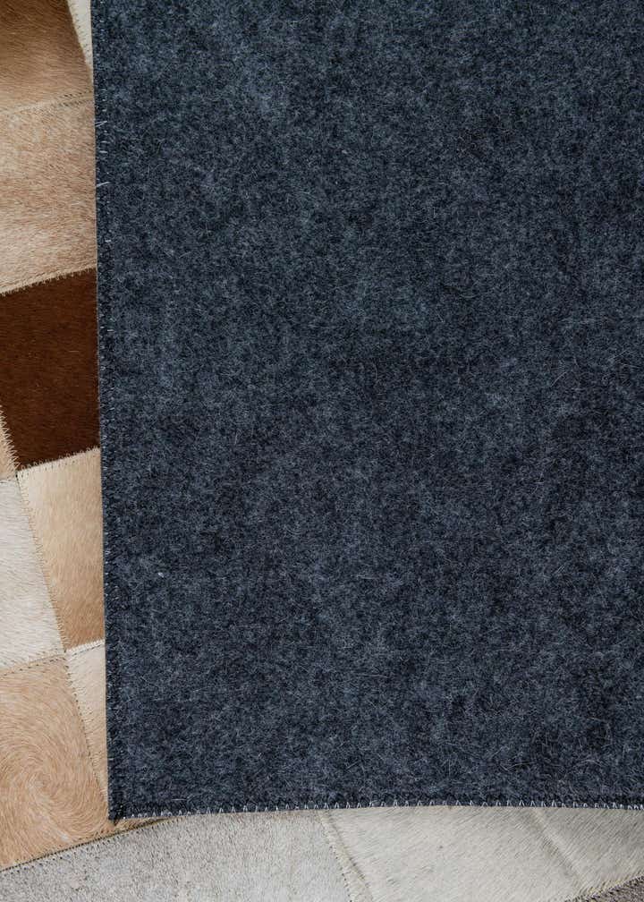 4' 10 x 7' 8 Cowhide Leather Rug