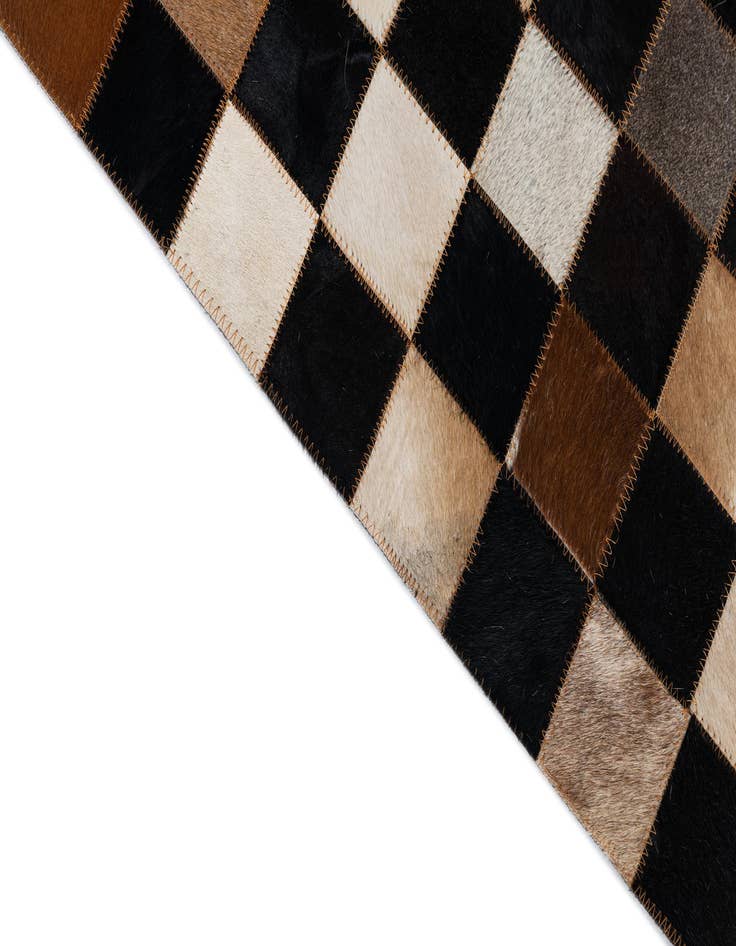 Detail image of 5' x 8' Cowhide Leather Rug