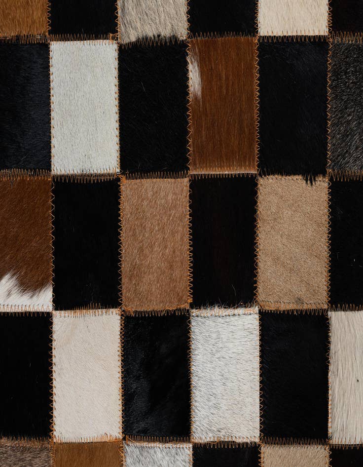 Detail image of 5' x 8' Cowhide Leather Rug