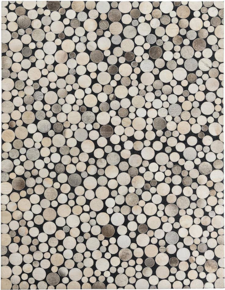 Detail image of 5' 4 x 7' 1 Cowhide Leather Rug