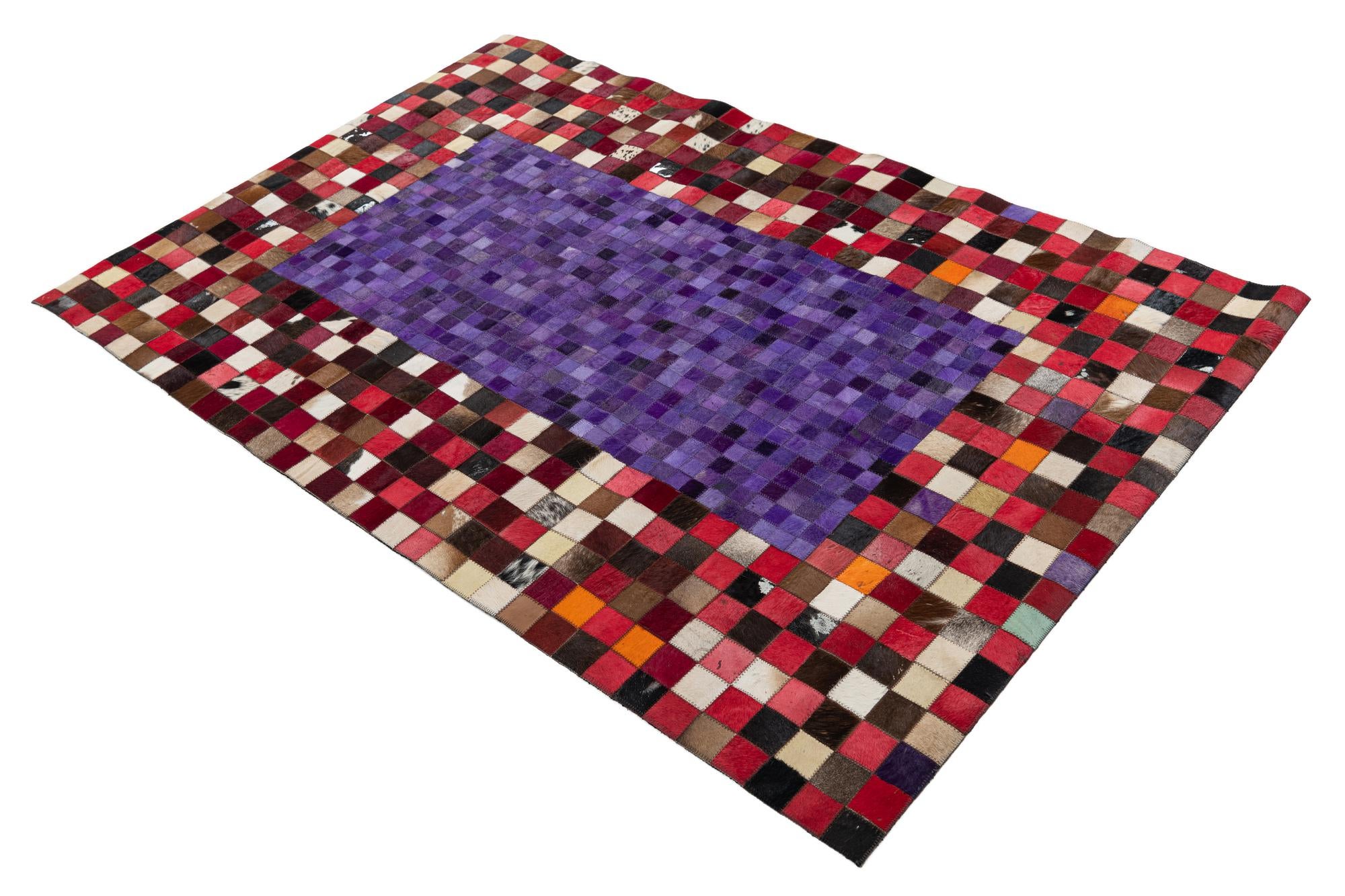 4' x 6' Cowhide Leather Rug
