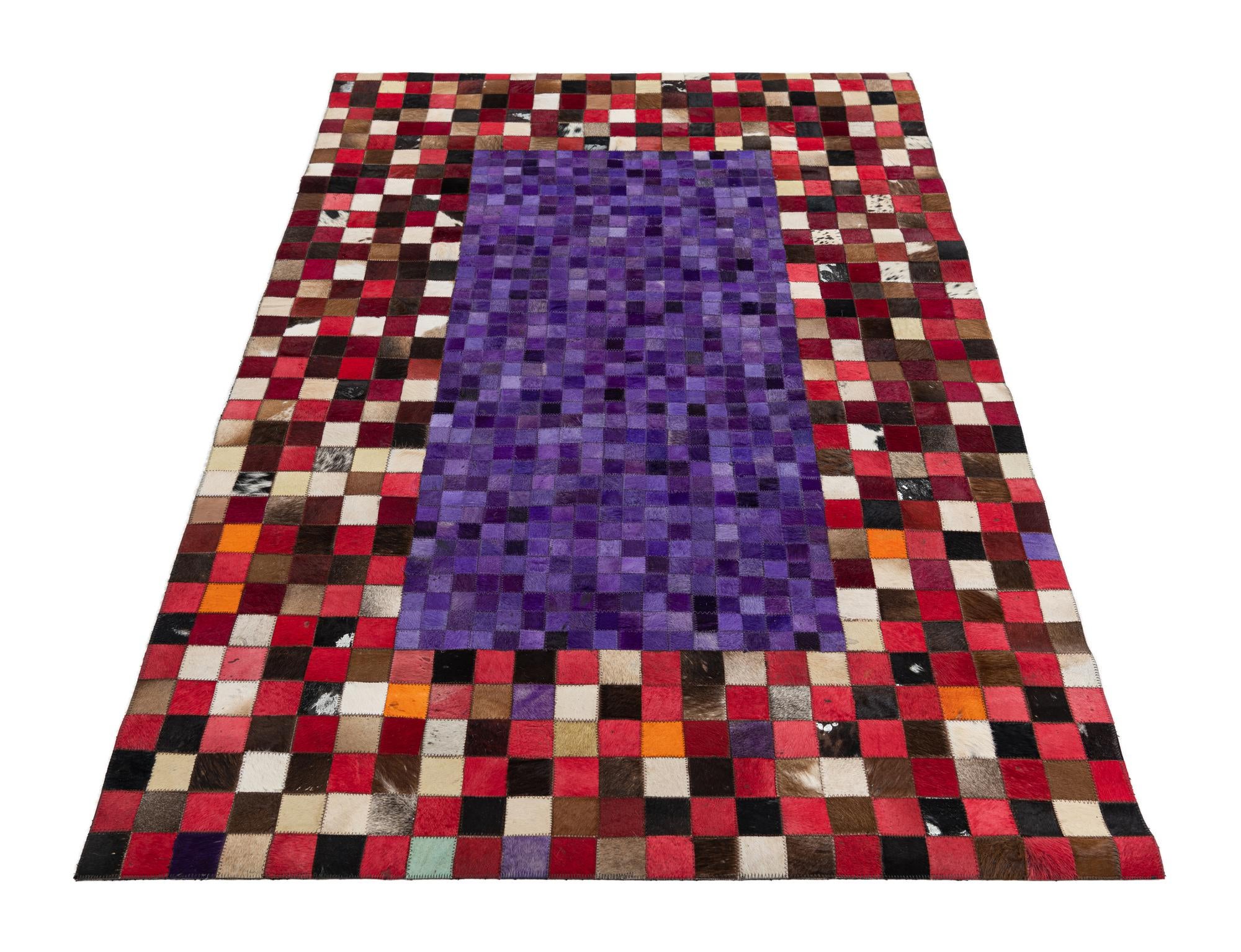 4' x 6' Cowhide Leather Rug