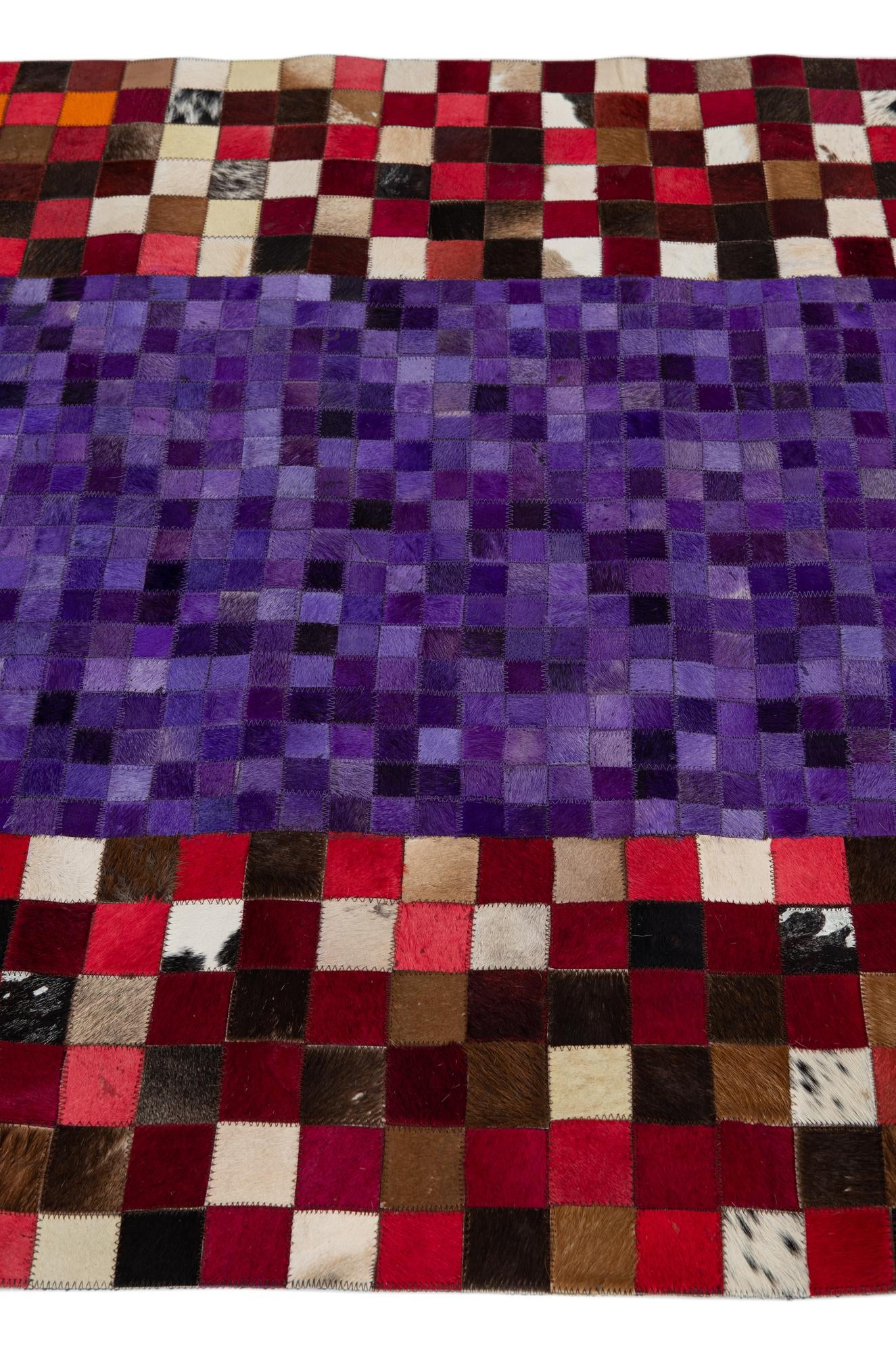 4' x 6' Cowhide Leather Rug