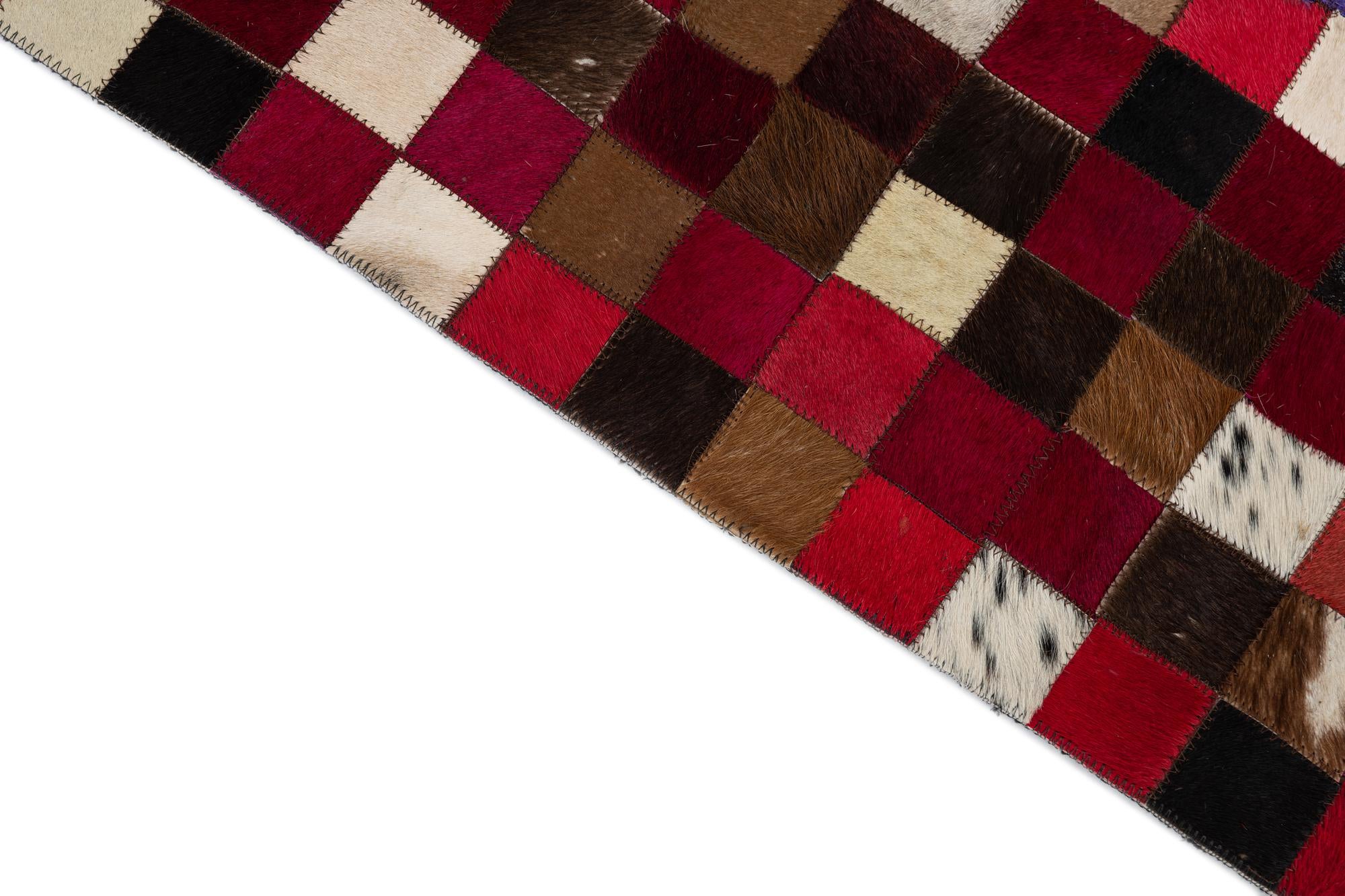 4' x 6' Cowhide Leather Rug