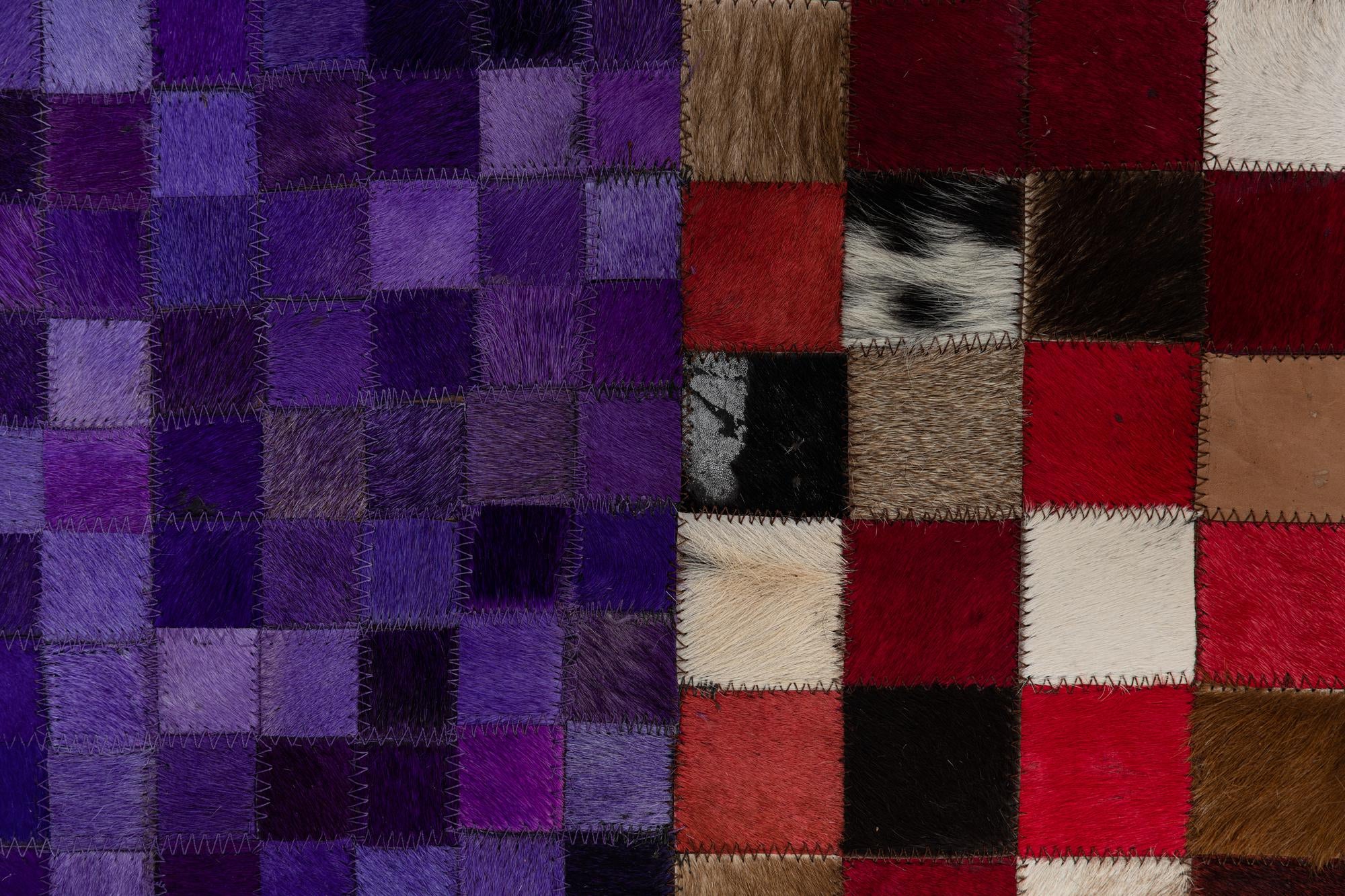 4' x 6' Cowhide Leather Rug