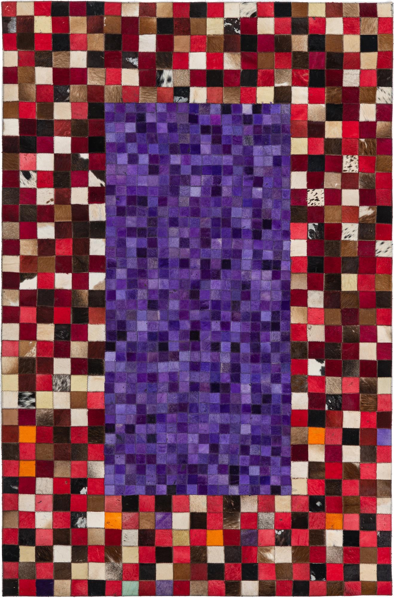 4' x 6' Cowhide Leather Rug