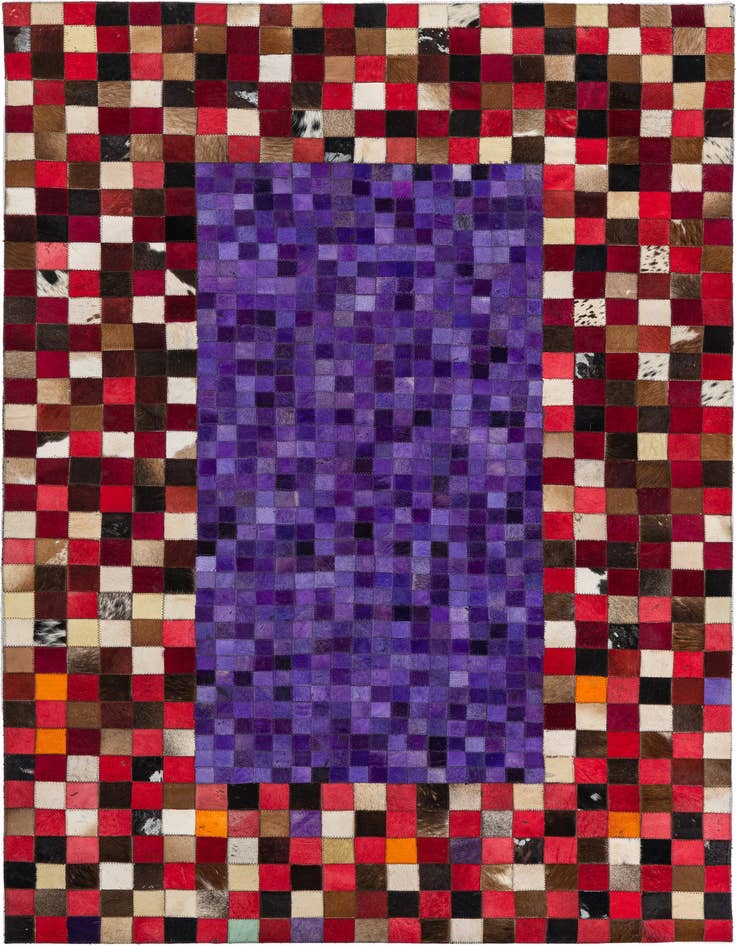Detail image of 4' x 6' Cowhide Leather Rug