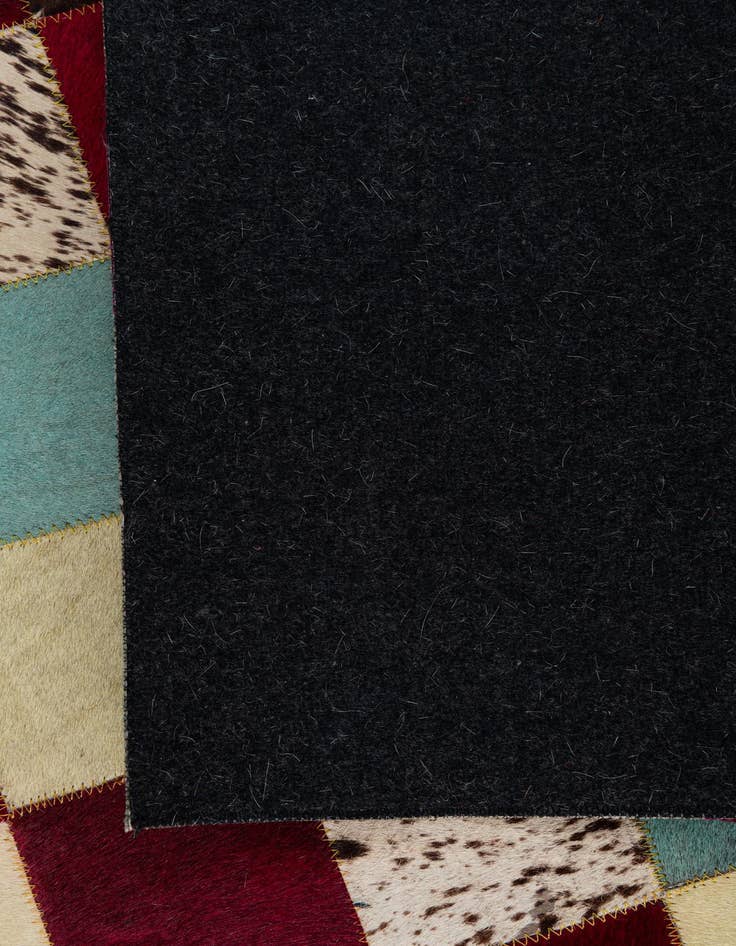 Detail image of 4' x 5' 8 Cowhide Leather Rug