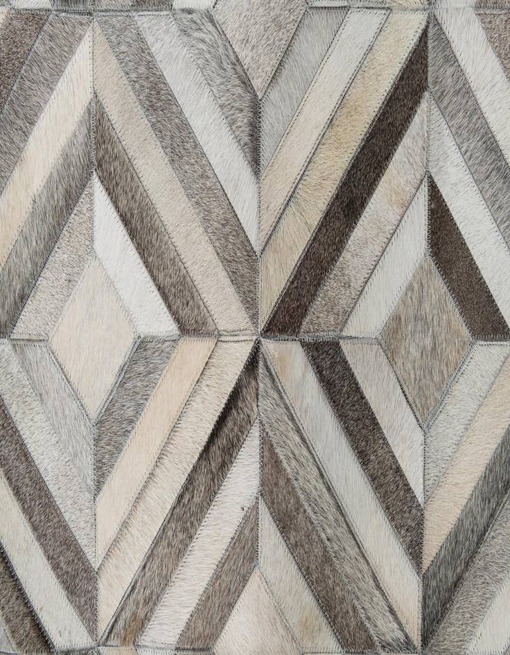 Detail image of 4' 6 x 7' 1 Cowhide Leather Rug