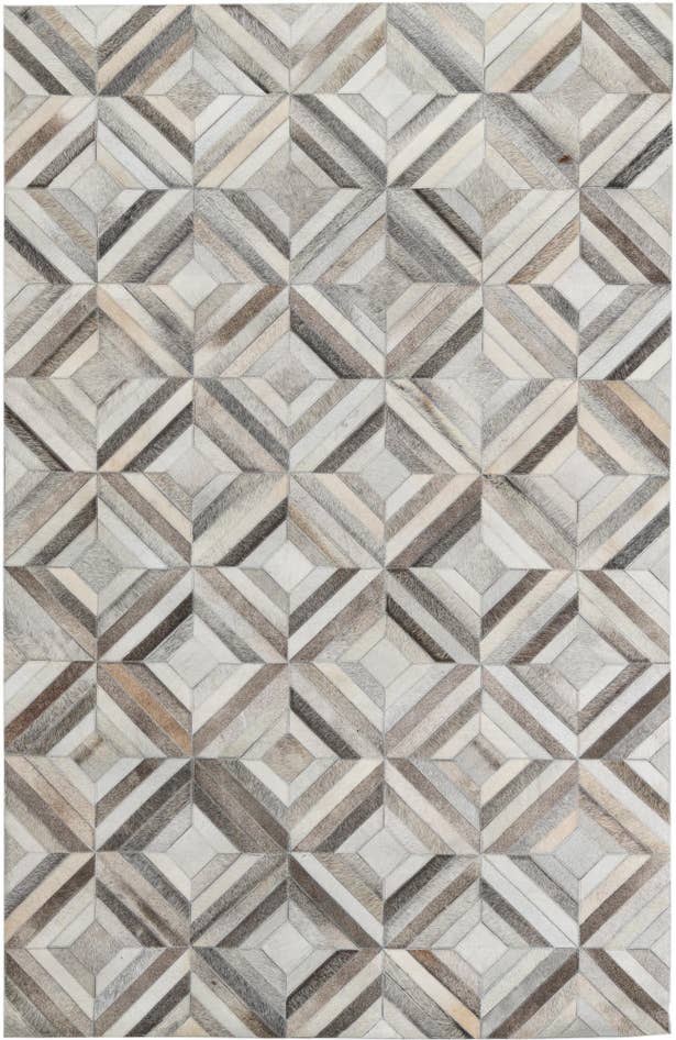 Detail image of 4' 7 x 7' 1 Cowhide Leather Rug