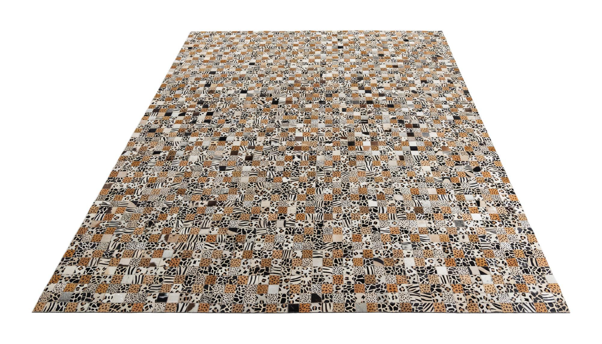 8' x 10' Cowhide Leather Rug