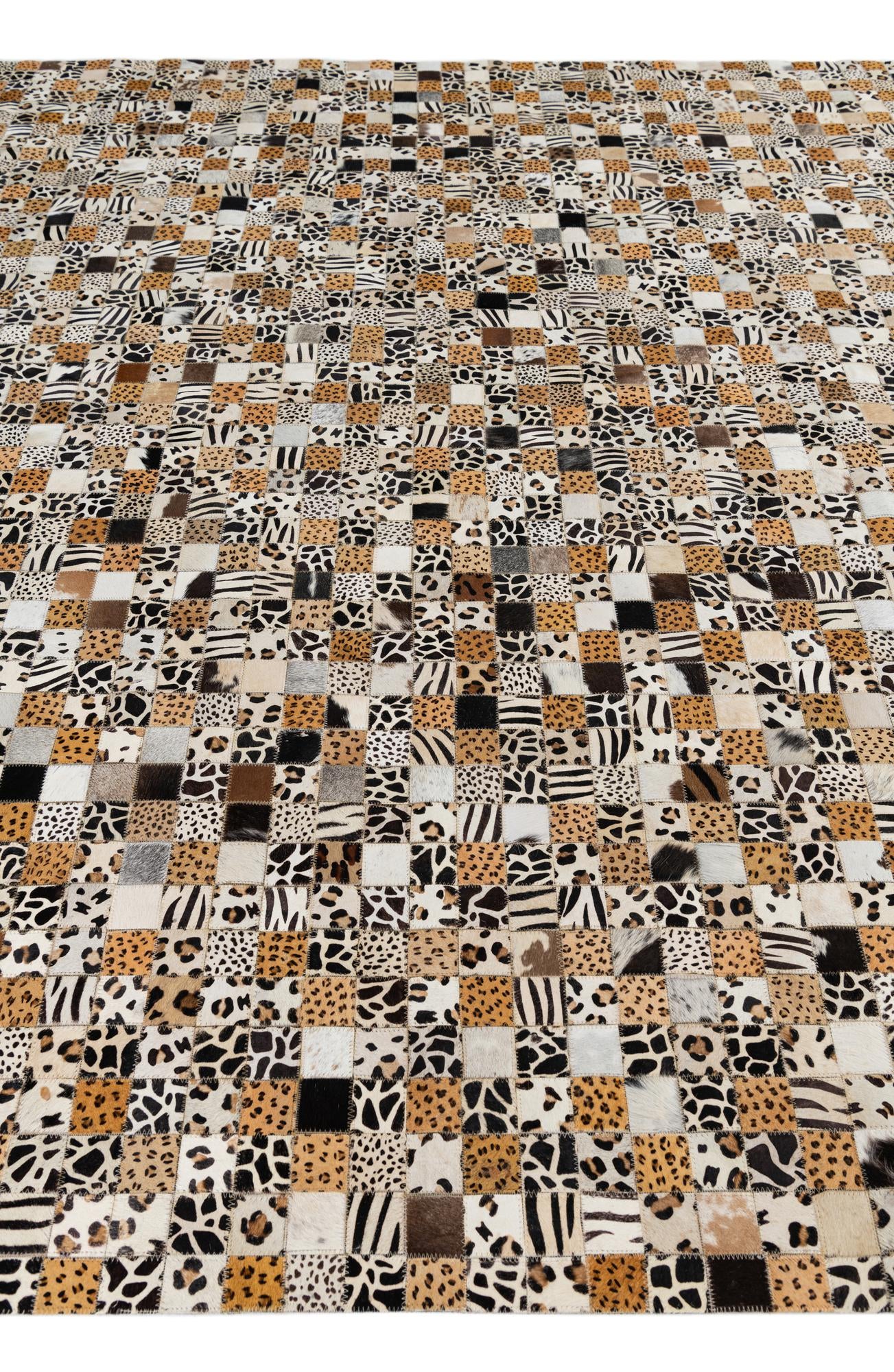 8' x 10' Cowhide Leather Rug