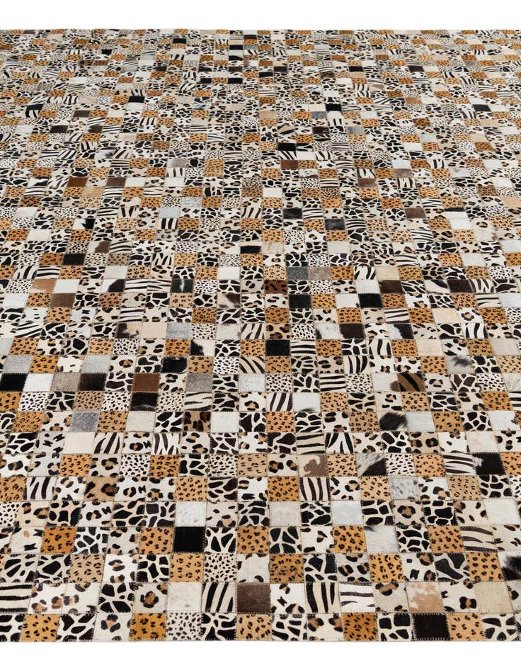 Detail image of 8' x 10' Cowhide Leather Rug