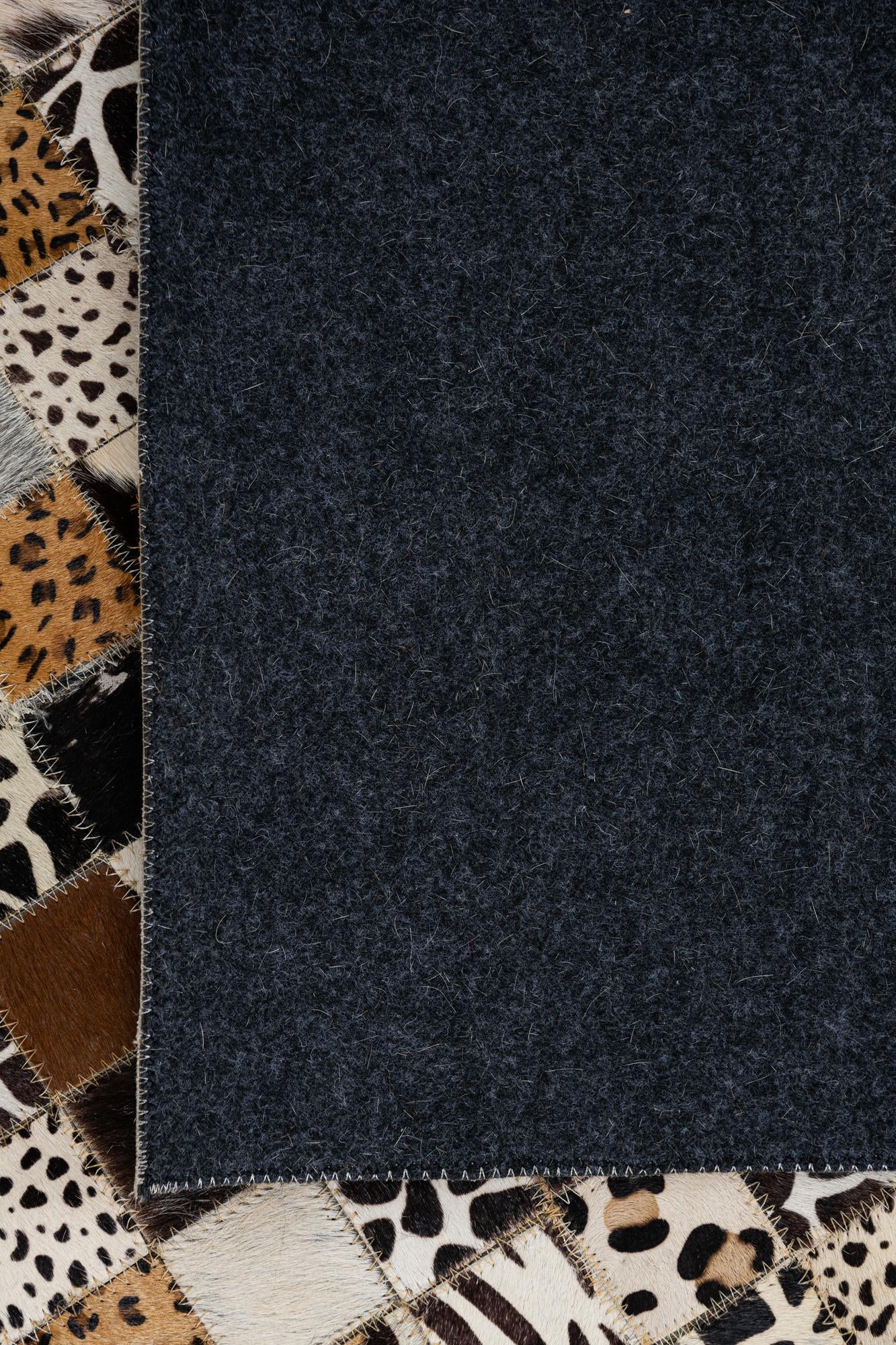 8' x 10' Cowhide Leather Rug