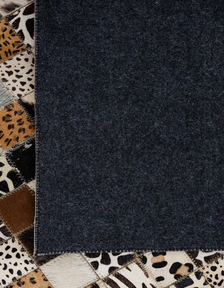 Detail image of 8' x 10' Cowhide Leather Rug