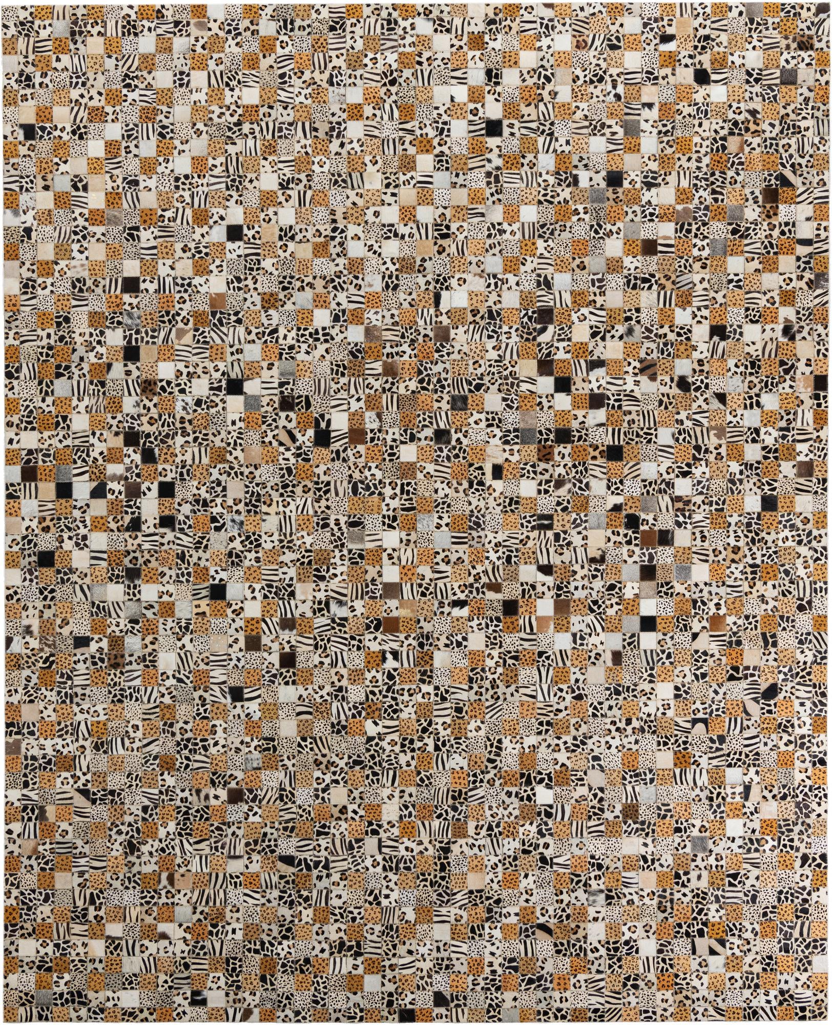 8' x 10' Cowhide Leather Rug