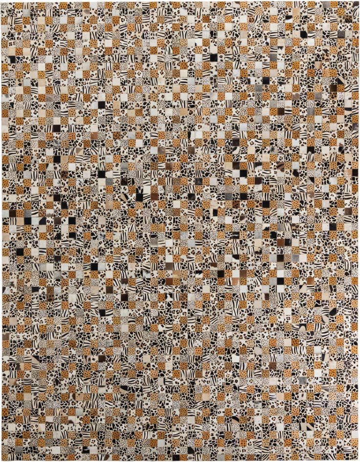 Detail image of 8' x 10' Cowhide Leather Rug