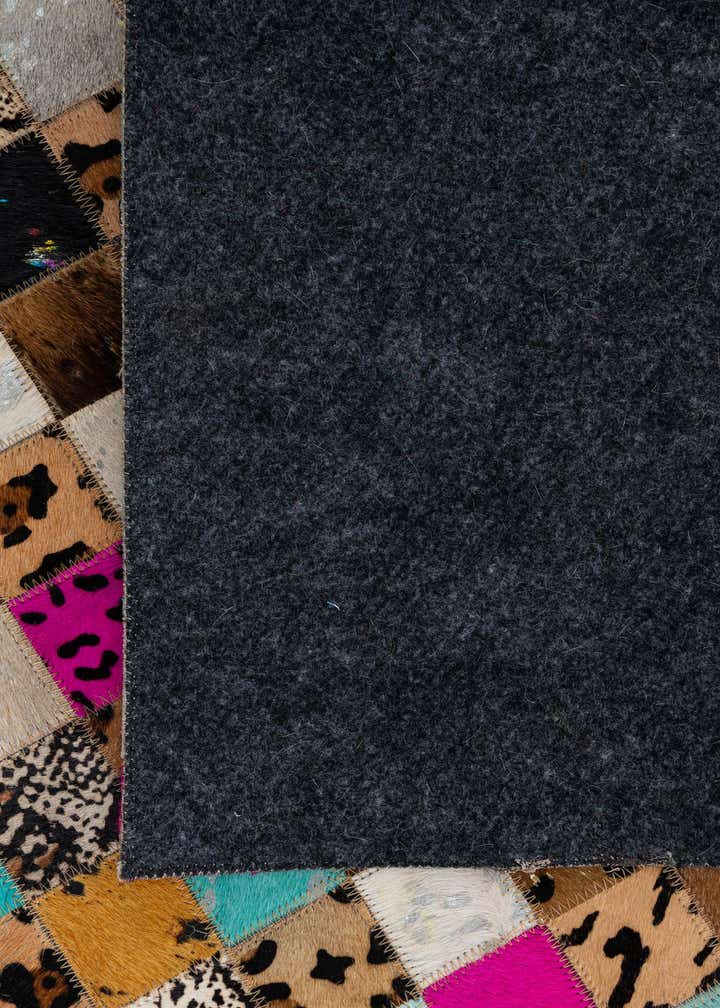 8' x 9' 10 Cowhide Leather Rug