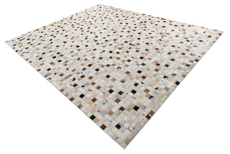 Detail image of 8' 2 x 10' Cowhide Leather Rug