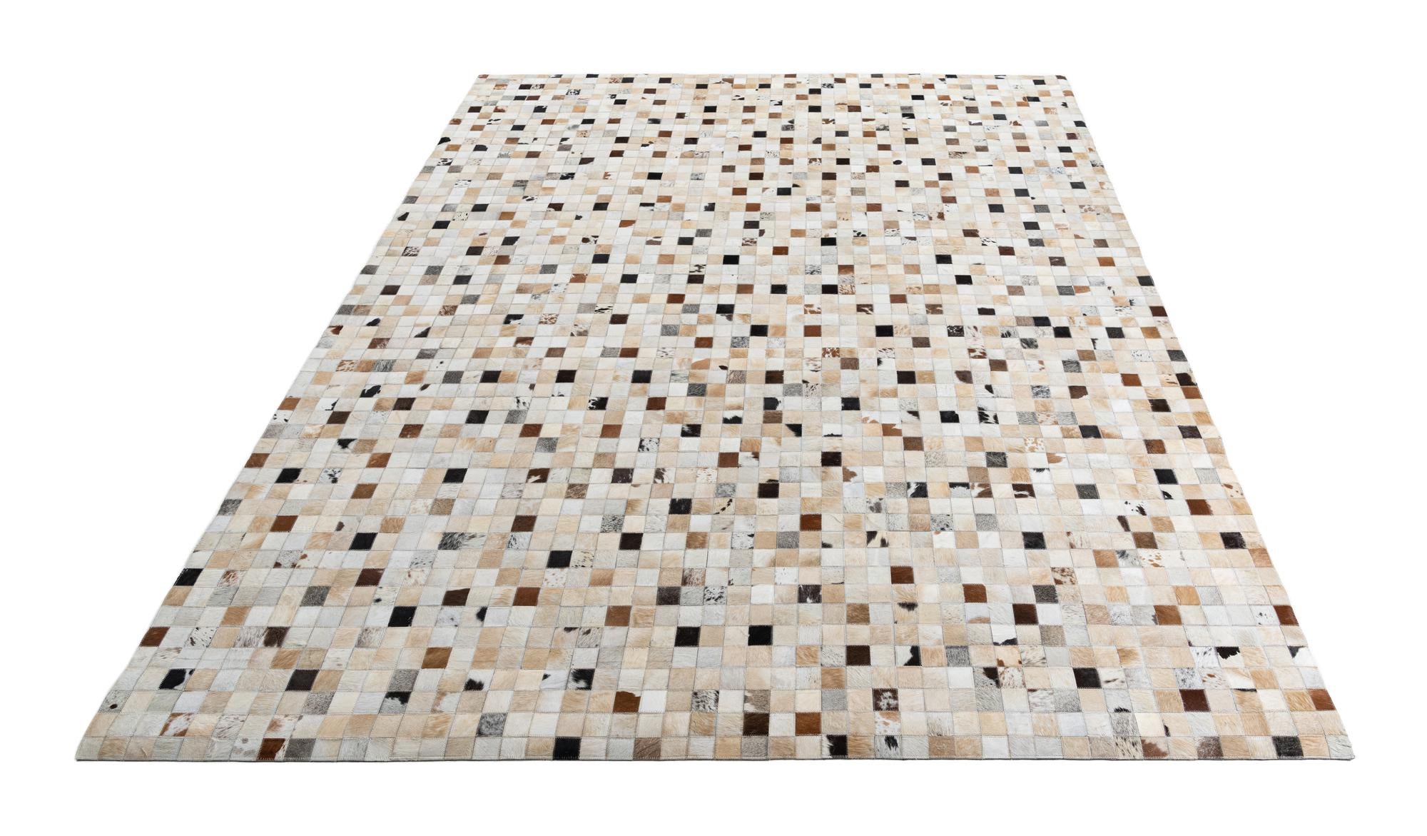 8' 2 x 10' Cowhide Leather Rug