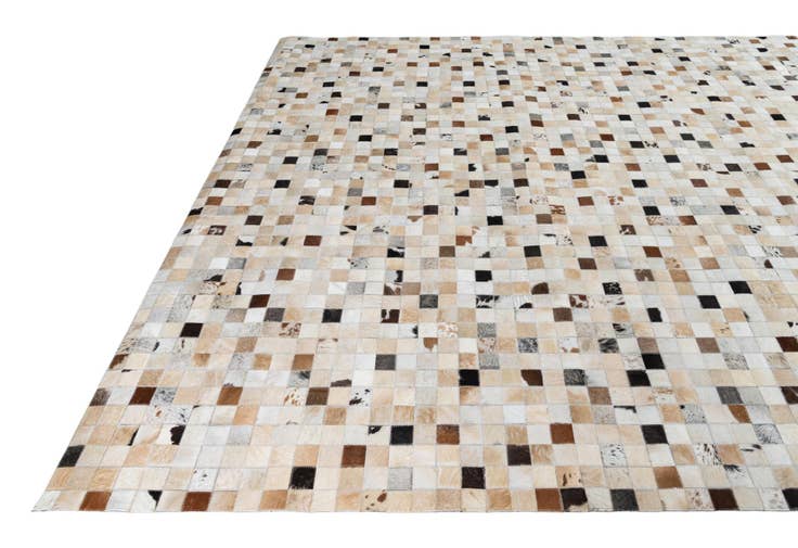 Detail image of 8' 2 x 10' Cowhide Leather Rug