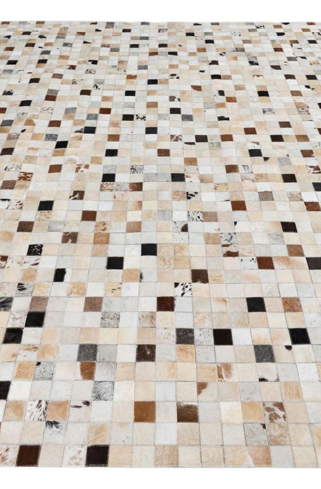 8' 2 x 10' Cowhide Leather Rug