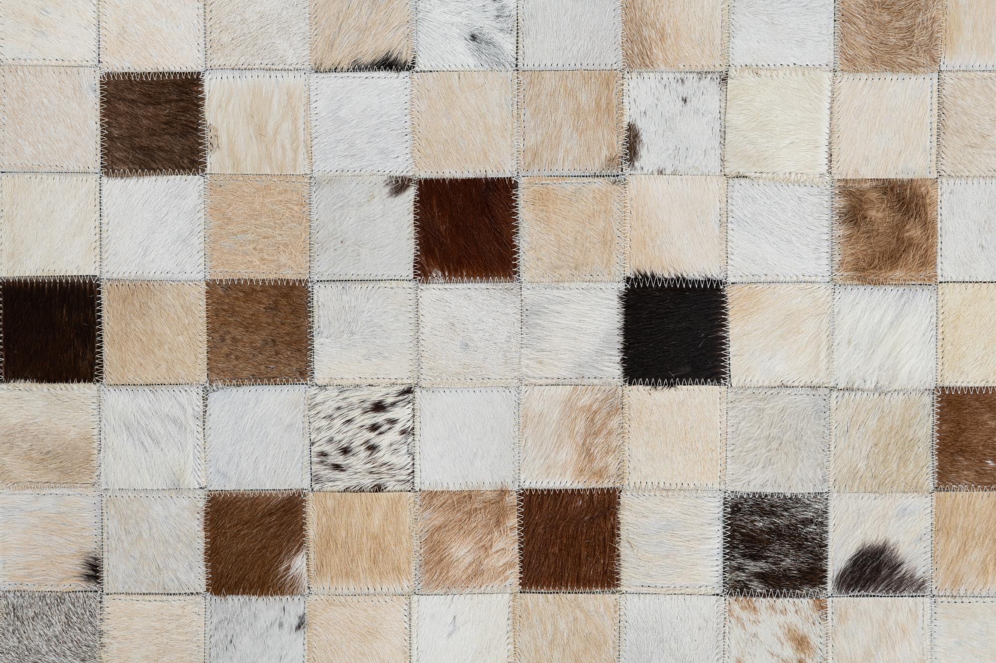 8' 2 x 10' Cowhide Leather Rug