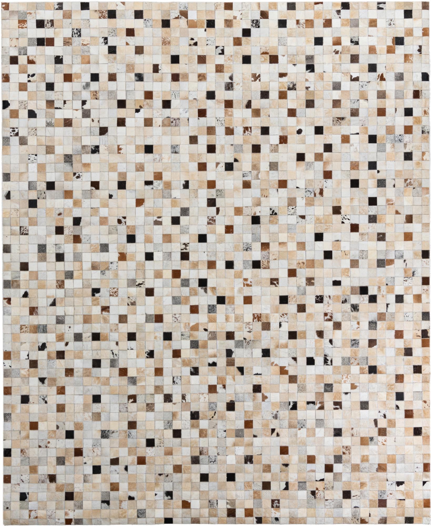 8' 2 x 10' Cowhide Leather Rug
