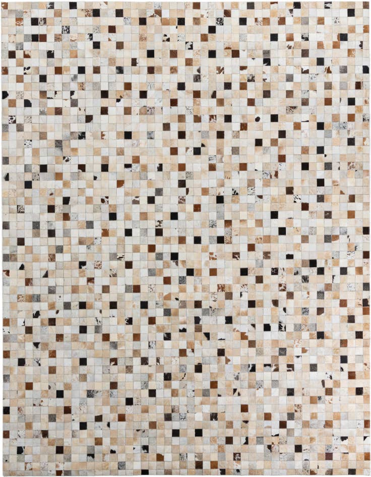 Detail image of 8' 2 x 10' Cowhide Leather Rug