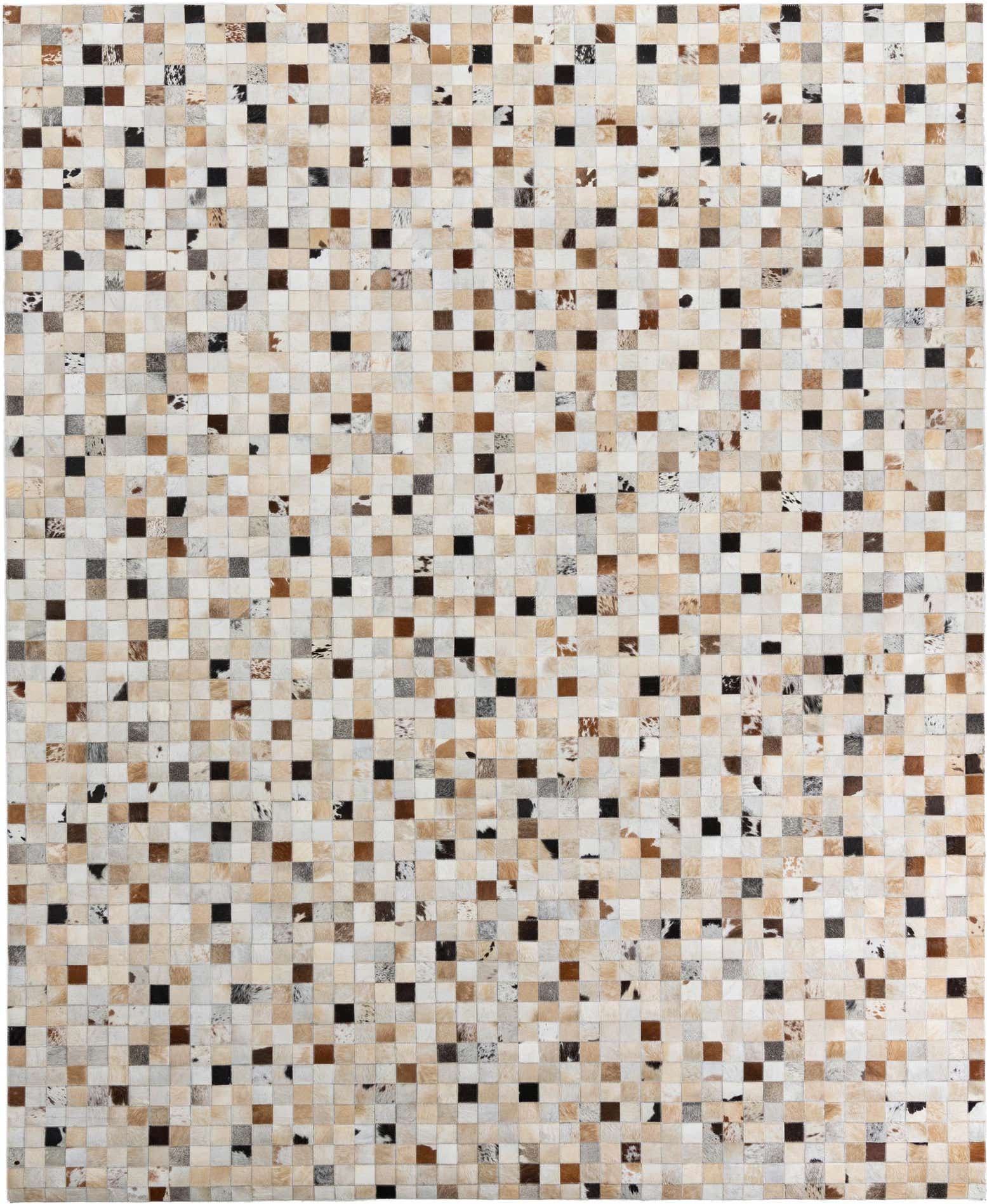 8' 2 x 10' Cowhide Leather Rug