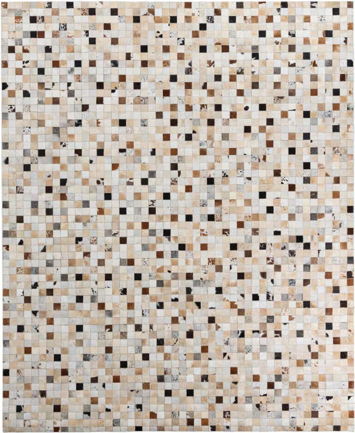 8' 2 x 10' Cowhide Leather Rug