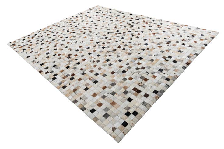 Detail image of 8' 1 x 10' Cowhide Leather Rug