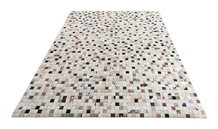 Detail image of 8' 1 x 10' Cowhide Leather Rug