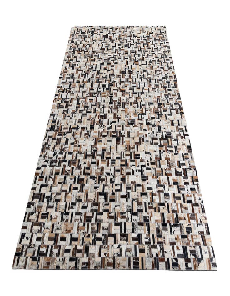 Detail image of 8' x 9' 9 Cowhide Leather Rug