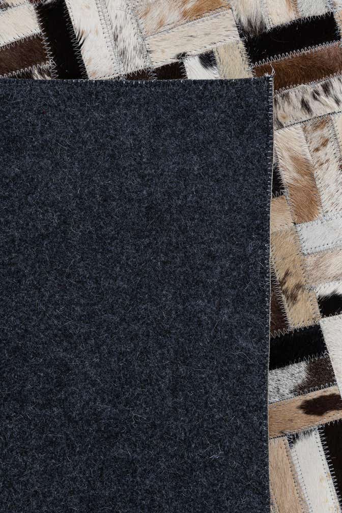 8' x 9' 9 Cowhide Leather Rug