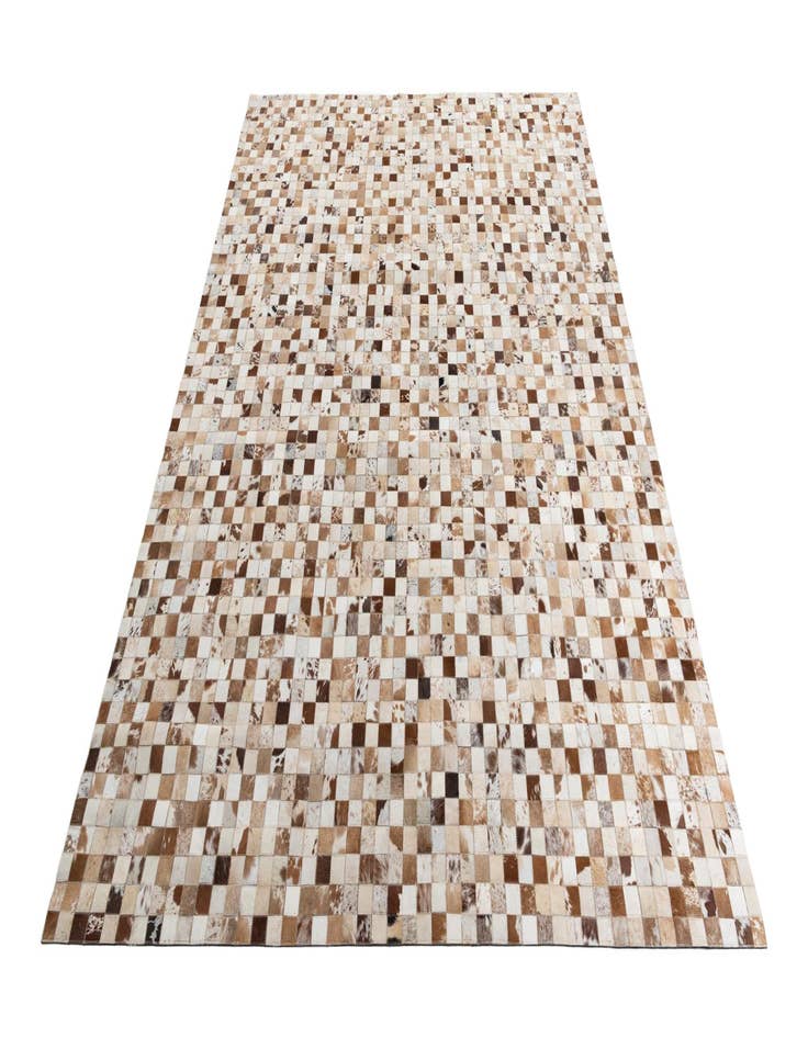 Detail image of 8' 1 x 10' Cowhide Leather Rug