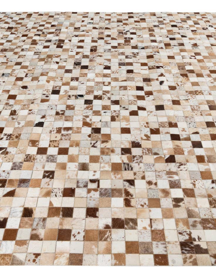 Detail image of 8' 1 x 10' Cowhide Leather Rug