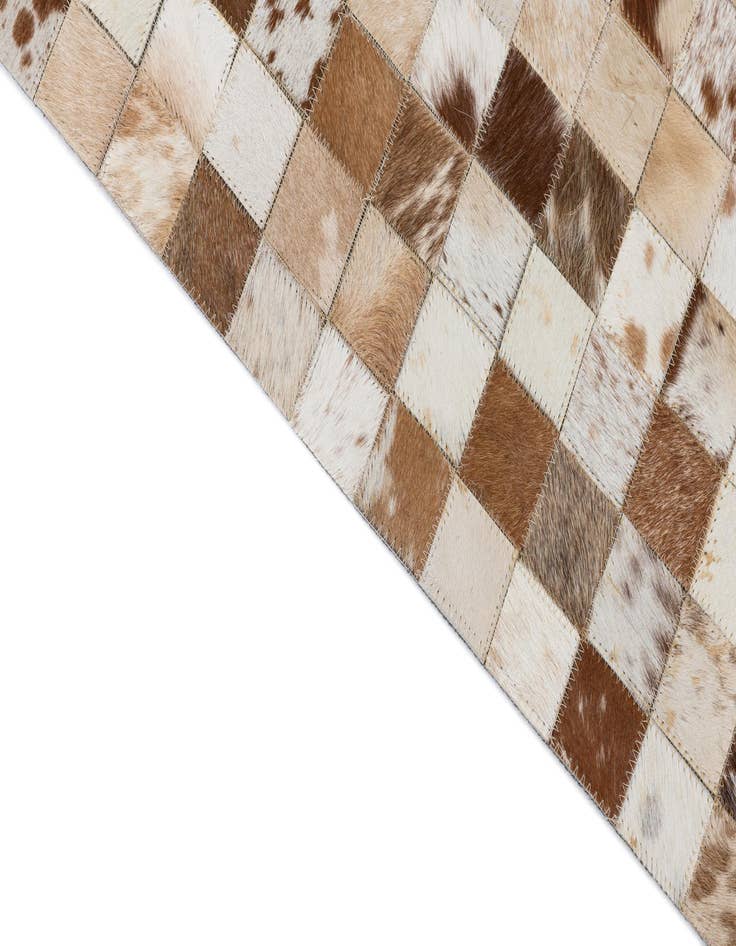 Detail image of 8' 1 x 10' Cowhide Leather Rug
