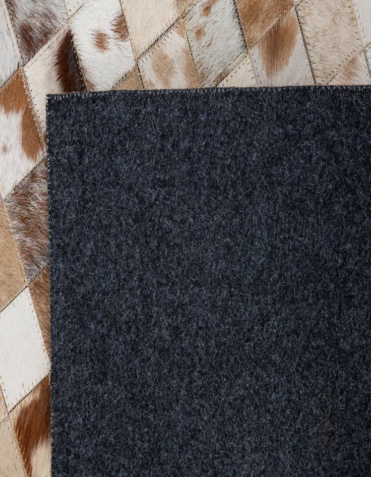 Detail image of 8' 1 x 10' Cowhide Leather Rug