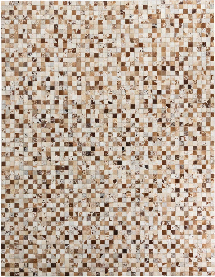 Detail image of 8' 1 x 10' Cowhide Leather Rug