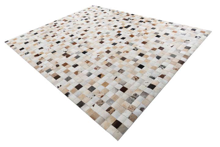 8' x 10' Cowhide Leather Rug