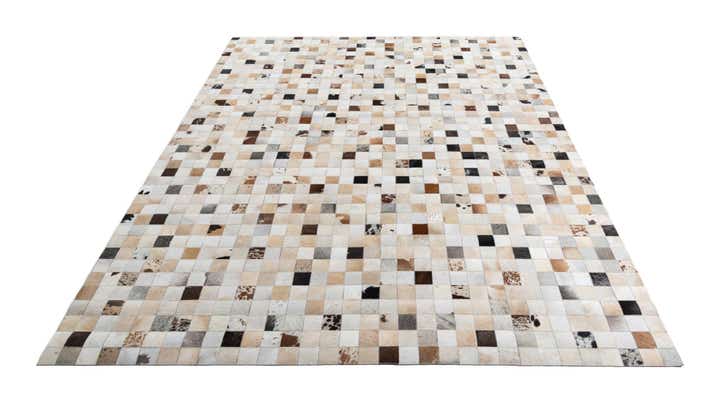 8' x 10' Cowhide Leather Rug