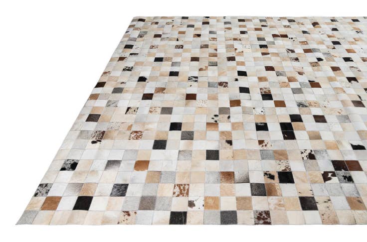 Detail image of 8' x 10' Cowhide Leather Rug