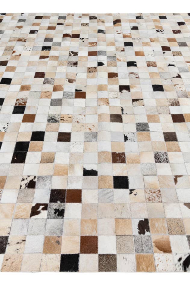 Detail image of 8' x 10' Cowhide Leather Rug
