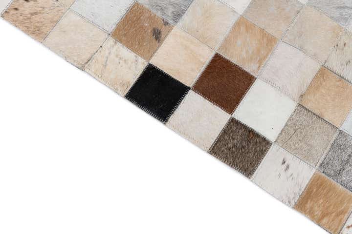 8' x 10' Cowhide Leather Rug