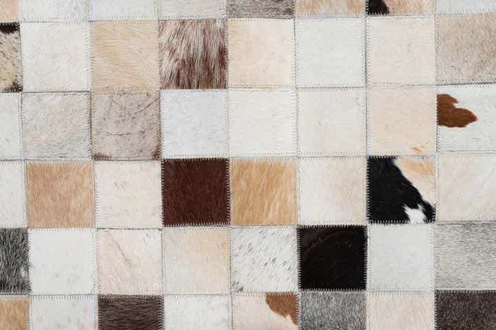 8' x 10' Cowhide Leather Rug